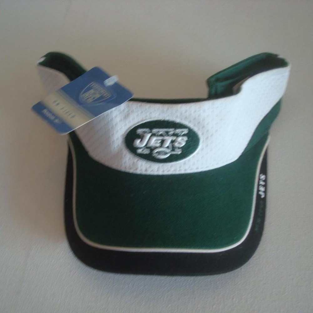 NEW YROK JETS REEBOK VISOR‎ HAT CAP VINTAGE 00S Y2K B3